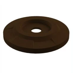 42 Gallon Brown Granite Recycling Receptacle, Flat Top 4" Opening -container 42 gallon round brown granite recycling receptacle flat top 4 opening lid 1