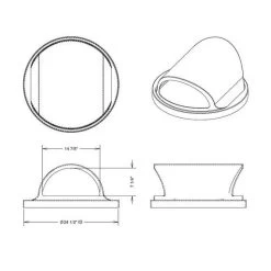 42 Gallon Yellow Slatted Trash Receptacle, 2-Way Open Lid -container 42 gallon trash receptacle plastic 2 way open lid 19