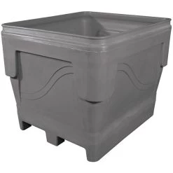 311 Gallon Gray Heavy Duty Bin, 2-Way Base, ArmorBin® 5045