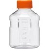 500ml Clear PS Plastic Easy-Grip Media Bottle W/Cap, 24/cs (Corning® #430282) -container 500ml clear ps plastic easy grip media bottle with cap corning 430282 68w282 1