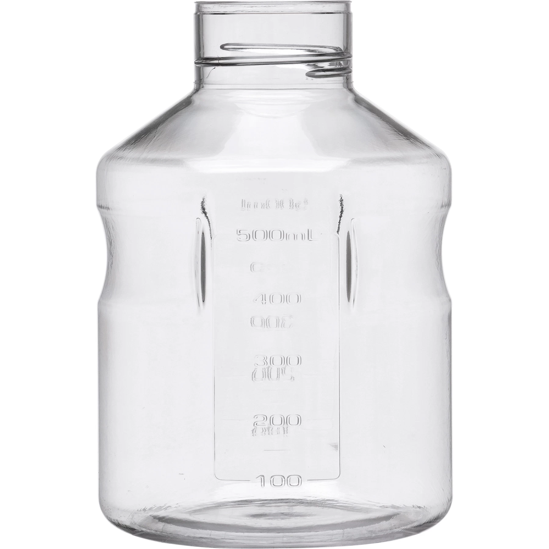 500ml Clear PS Plastic Easy-Grip Media Bottle W/Cap, 24/cs (Corning® #430282) 4 500ml Clear PS Plastic Easy-Grip Media Bottle W/Cap, 24/cs (Corning® #430282) - Image 2