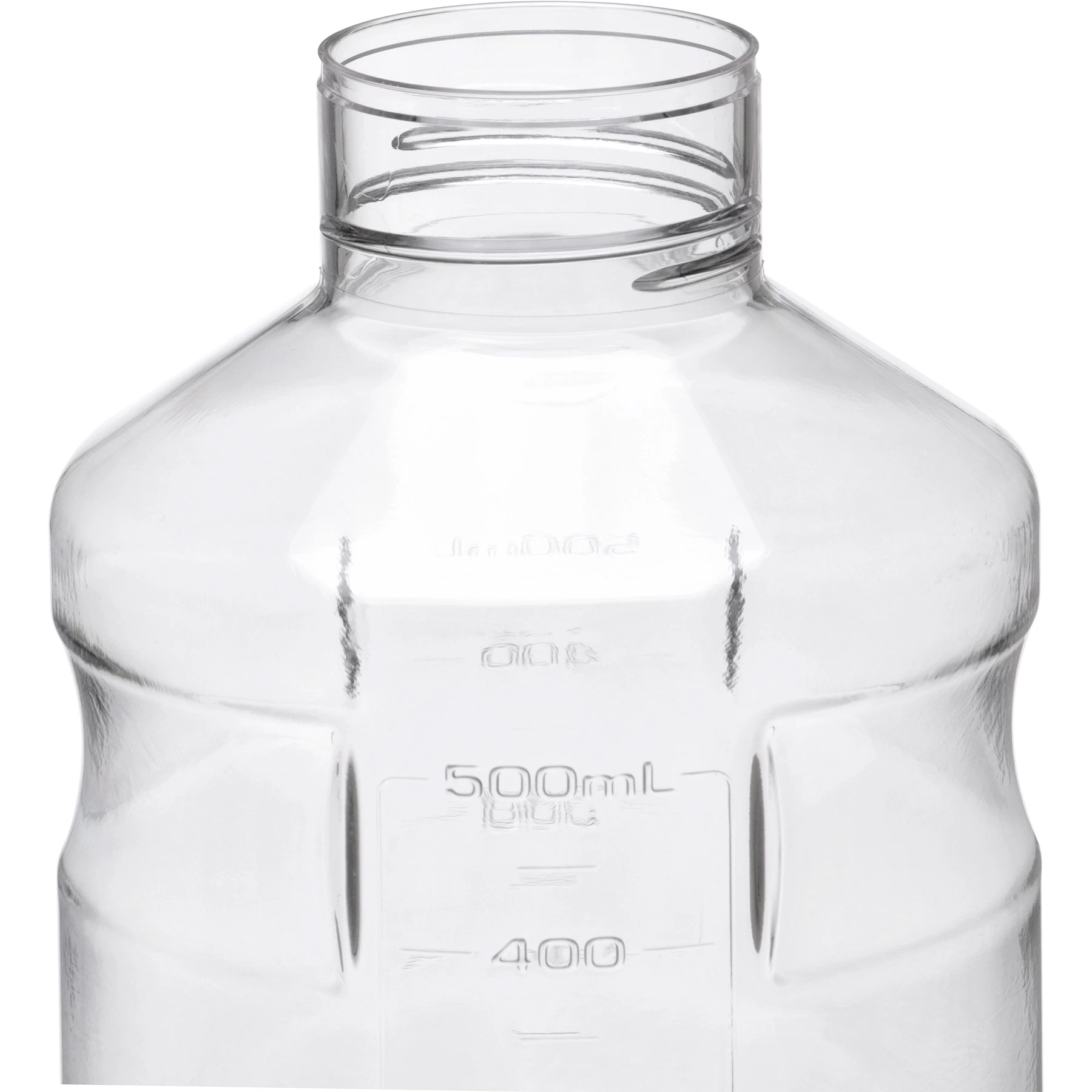 500ml Clear PS Plastic Easy-Grip Media Bottle W/Cap, 24/cs (Corning® #430282) 6 500ml Clear PS Plastic Easy-Grip Media Bottle W/Cap, 24/cs (Corning® #430282) - Image 4