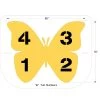 Butterfly Four Square Playground Stencil, 76" High, 1/8" Thick
