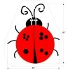 Ladybug Four Square Playground Stencil, 96" High, 1/8" Thick -container 51be09 1