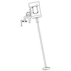 55 Gallon Drum Mixer, 1/2 HP TEFC Direct Drive, Clamp Mount, 34" Shaft, 1725 RPM (Series 44)