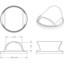 55 Gallon Green Granite Trash Receptacle, 2-Way Open Lid 14 55 Gallon Green Granite Trash Receptacle, 2-Way Open Lid -container 55 gallon plastic 2 way open trash receptacle lid 3