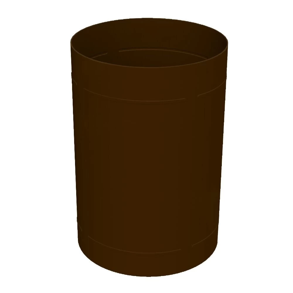 55 Gallon Brown Recycling Receptacle, Mushroom Top 4" Opening 4 55 Gallon Brown Recycling Receptacle, Mushroom Top 4" Opening - Image 2