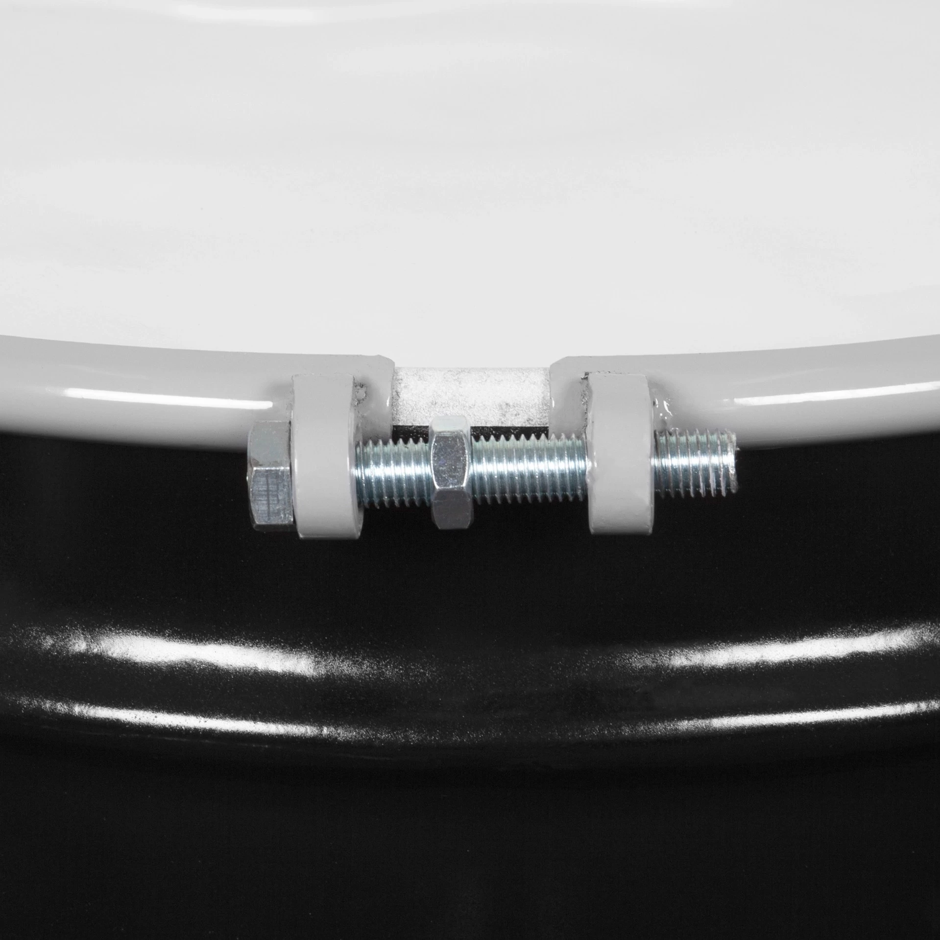 55 Gallon Steel Drum, Black, Reconditioned, UN Rated, Unlined, Cover W/Bolt Ring, 2" & 3/4" Fittings - Image 5