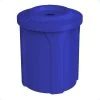 42 Gallon Blue Recycling Receptacle, Flat Top 4" Opening -container 56ba59 1
