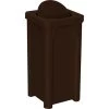 22 Gallon Brown Square Trash Receptacle, Bug Barrier Lid -container 56be73 1 1