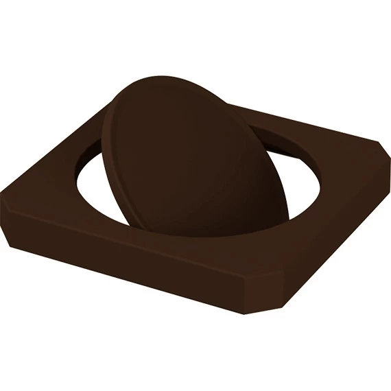 22 Gallon Brown Square Trash Receptacle, Bug Barrier Lid 6 22 Gallon Brown Square Trash Receptacle, Bug Barrier Lid - Image 4