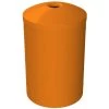 55 Gallon Orange Recycling Receptacle, Mushroom Top 4" Opening 1 55 Gallon Orange Recycling Receptacle, Mushroom Top 4" Opening -container 56bk76 1