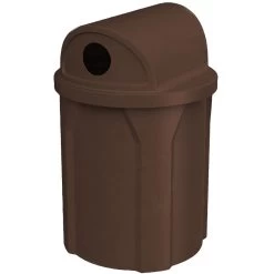 42 Gallon Brown Granite Recycling Receptacle, 2-Way (Dual 5" Opening) Lid