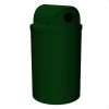 55 Gallon Green Granite Recycling Receptacle, 2-Way (Dual 5" Opening) Lid -container 56bv81 1