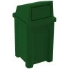 32 Gallon Green Square Trash Receptacle, Dome Top Lid 2 32 Gallon Green Square Trash Receptacle, Dome Top Lid -container 56bz61 1 1 1