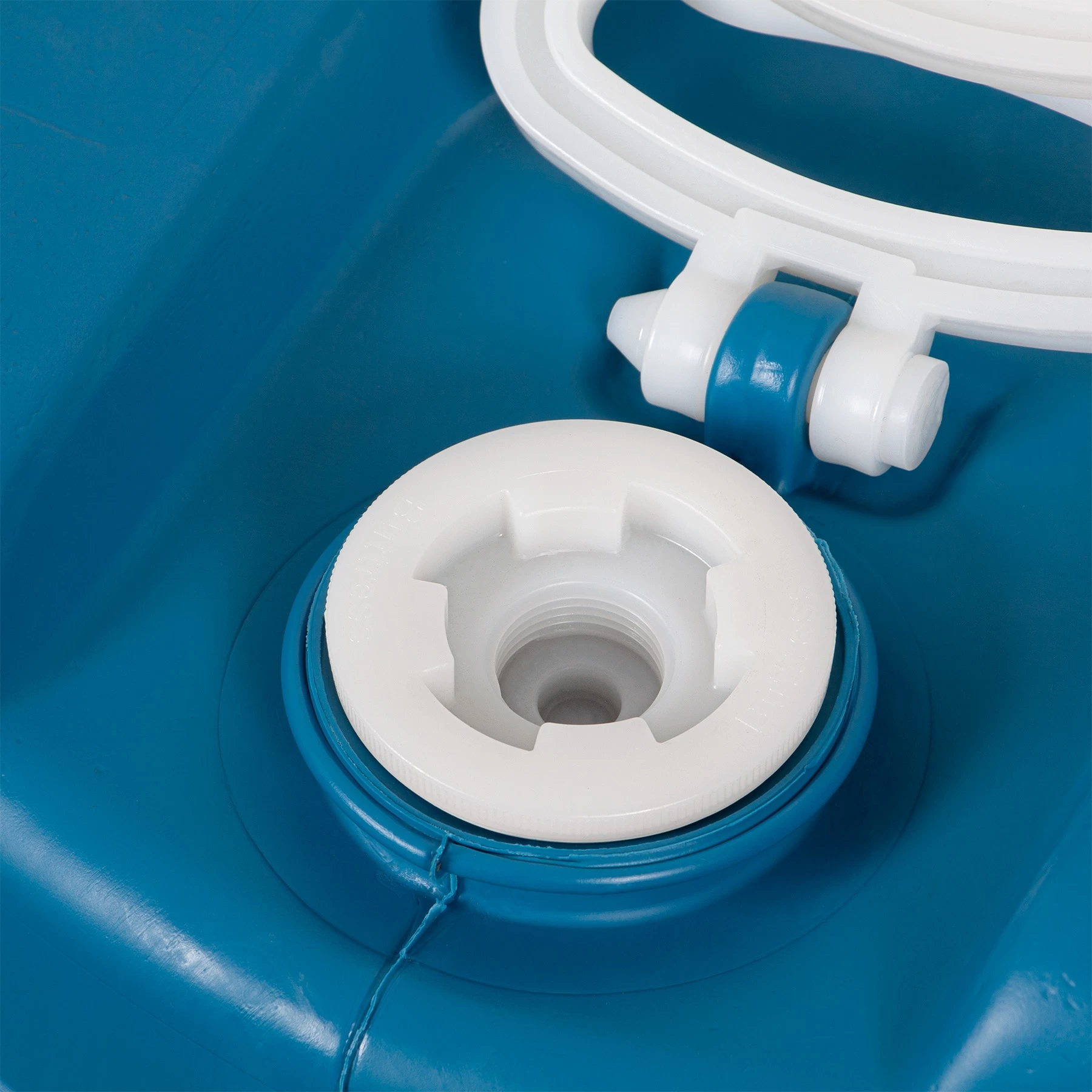 15 Gallon Blue Tight Head Plastic Drum, UN Rated, 2" NPS & 2" Buttress Fittings 5 15 Gallon Blue Tight Head Plastic Drum, UN Rated, 2" NPS & 2" Buttress Fittings - Image 3