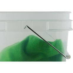 2 Gallon Clear Square Pail With Metal Handle (P8 Series) -container 56w2cs 3