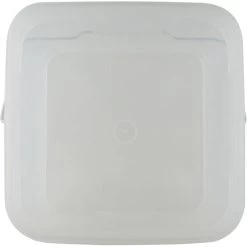2 Gallon Clear Square Pail With Metal Handle (P8 Series) -container 56w2cs 4