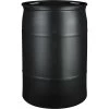 30 Gallon Black Tight Head Plastic Drum, UN Rated, 2" NPS & 2" Buttress Fittings 1 30 Gallon Black Tight Head Plastic Drum, UN Rated, 2" NPS & 2" Buttress Fittings -container 56w30k 1