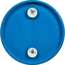 30 Gallon Tight Head Plastic Drum, Reconditioned, Mixed Colors, UN Rated, 2" & 2" Fittings -container 56w30r 2