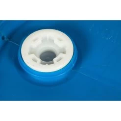 30 Gallon Tight Head Plastic Drum, Reconditioned, Mixed Colors, UN Rated, 2" & 2" Fittings -container 56w30r 3 1