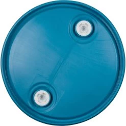 55 Gallon Blue Tight Head Plastic Drum, UN Rated, 2" NPS & 2" Buttress Fittings 6 55 Gallon Blue Tight Head Plastic Drum, UN Rated, 2" NPS & 2" Buttress Fittings -container 56w55d 2 1