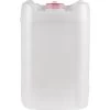 5 Gallon (20L) Rectangular Natural Plastic Tight Head, 70mm (6TPI), Vent, UN Rated