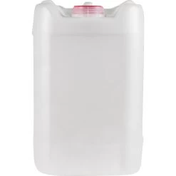 5 Gallon (20L) Rectangular Natural Plastic Tight Head, 70mm (6TPI), Vent, UN Rated