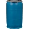 57 Gallon Blue Plastic Drum, UN Rated, 2” & 3/4” Fittings, Black Cover W/Lever Lock Ring 2 57 Gallon Blue Plastic Drum, UN Rated, 2” & 3/4” Fittings, Black Cover W/Lever Lock Ring -container 56wb57 1