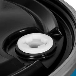 57 Gallon Blue Plastic Drum, UN Rated, 2” & 3/4” Fittings, Black Cover W/Lever Lock Ring 10 57 Gallon Blue Plastic Drum, UN Rated, 2” & 3/4” Fittings, Black Cover W/Lever Lock Ring -container 56wb57 4