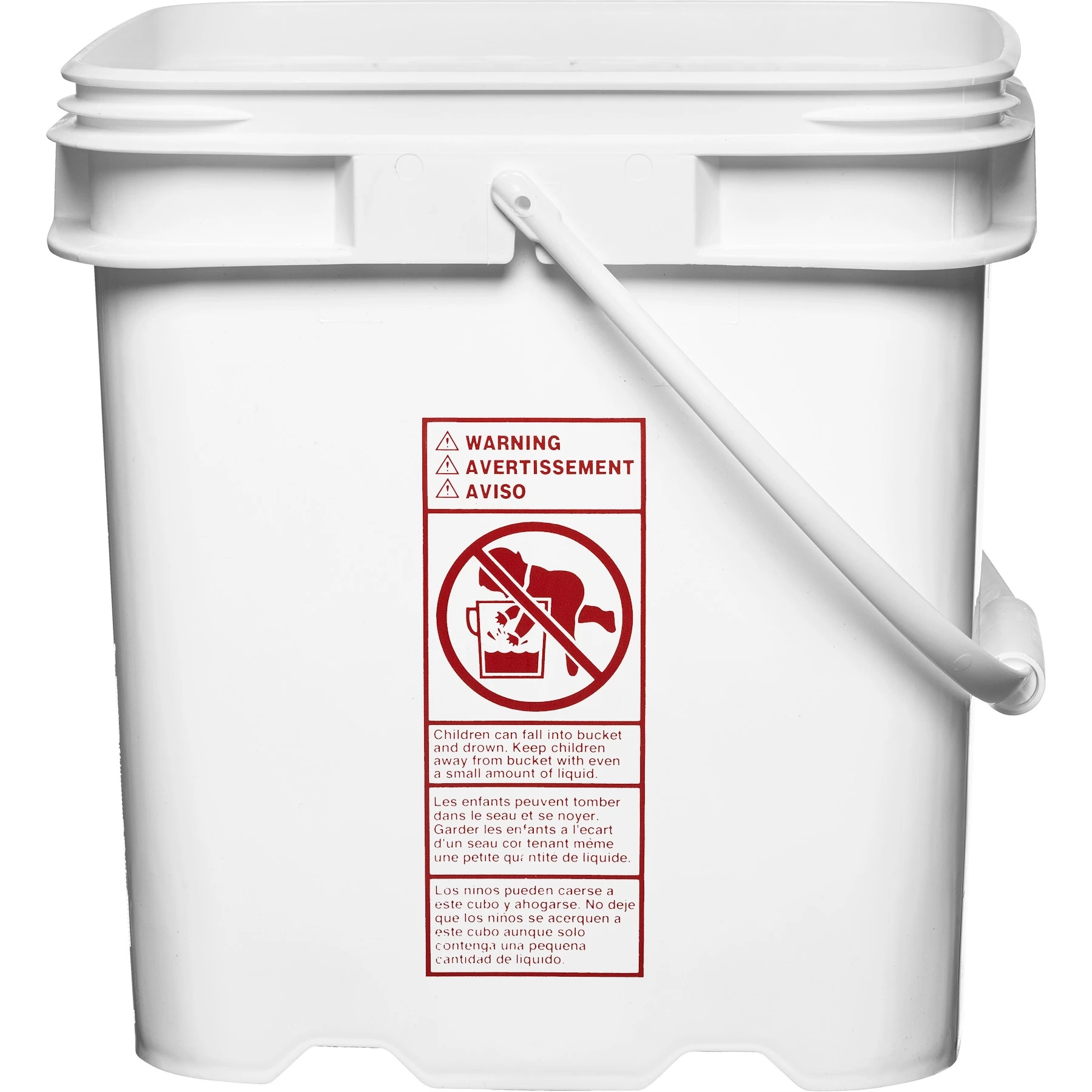 4 Gallon White EZ Stor® Diamond Weave PP Plastic Container W/Handle 3 4 Gallon White EZ Stor® Diamond Weave PP Plastic Container W/Handle