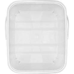 4 Gallon White EZ Stor® Diamond Weave PP Plastic Container W/Handle 8 4 Gallon White EZ Stor® Diamond Weave PP Plastic Container W/Handle -container 56wez4 3 2