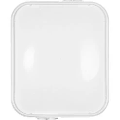 9 Gallon White Square Hinged Plastic Pail Lid W/Tear Tab -container 56whc9 4