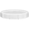 12 Gallon White Threaded Plastic Drum Lid, Life Latch, UN Rated -container 56wmc8 1 1