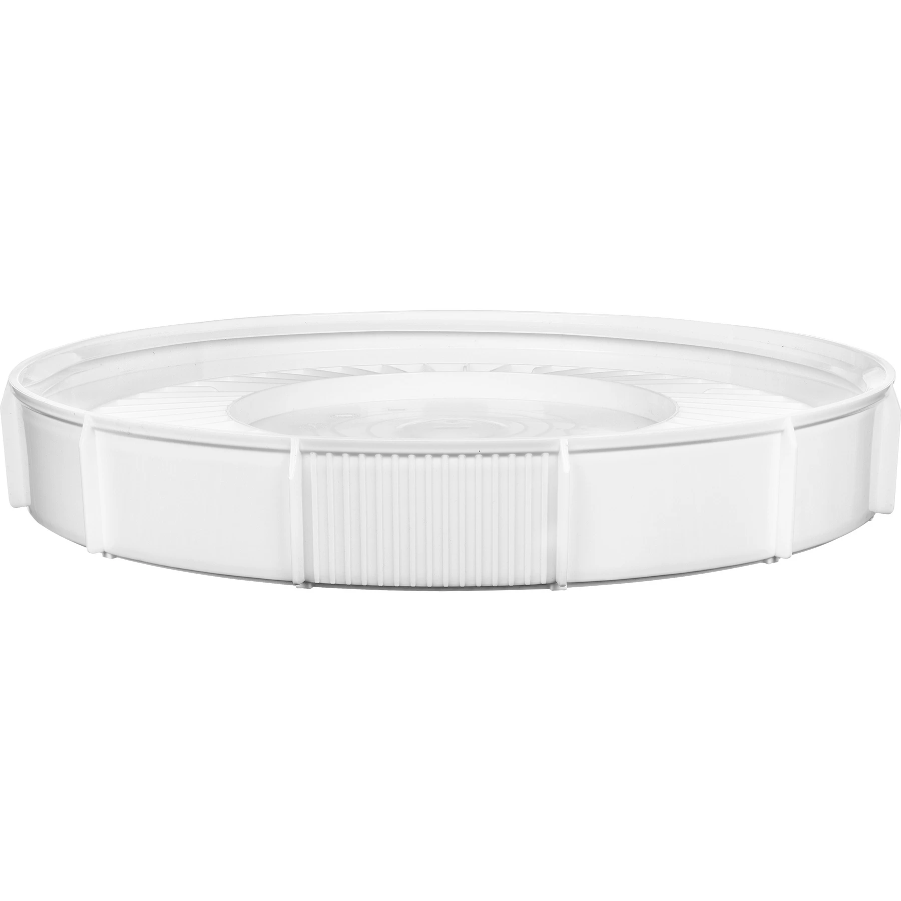 12 Gallon White Threaded Plastic Drum Lid, Life Latch, UN Rated 4 12 Gallon White Threaded Plastic Drum Lid, Life Latch, UN Rated - Image 2