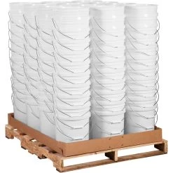 5 Gallon White Plastic Pail (90 Mil), W/ Metal Handle (P5 Series) 8 5 Gallon White Plastic Pail (90 Mil), W/ Metal Handle (P5 Series) -container 56wp5w 1 2