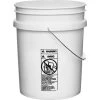 5 Gallon White Plastic Pail (90 Mil), W/ Metal Handle (P5 Series)