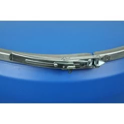 55 Gallon Blue Plastic Drum, Taper Sided, UN Rated, Cover W/Metal Lever Lock 7 55 Gallon Blue Plastic Drum, Taper Sided, UN Rated, Cover W/Metal Lever Lock -container 56wt55 3 1