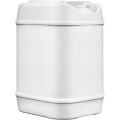 5 Gallon (20L) White Plastic Tight Head Container, 70mm (6TPI), Vent, UN Rated -container 56wtw5 6