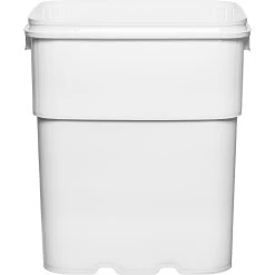 13 Gallon White EZ Stor® HDPE Plastic Container, No Handle