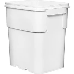 13 Gallon White EZ Stor® HDPE Plastic Container, No Handle 8 13 Gallon White EZ Stor® HDPE Plastic Container, No Handle -container 56wz13 3 1