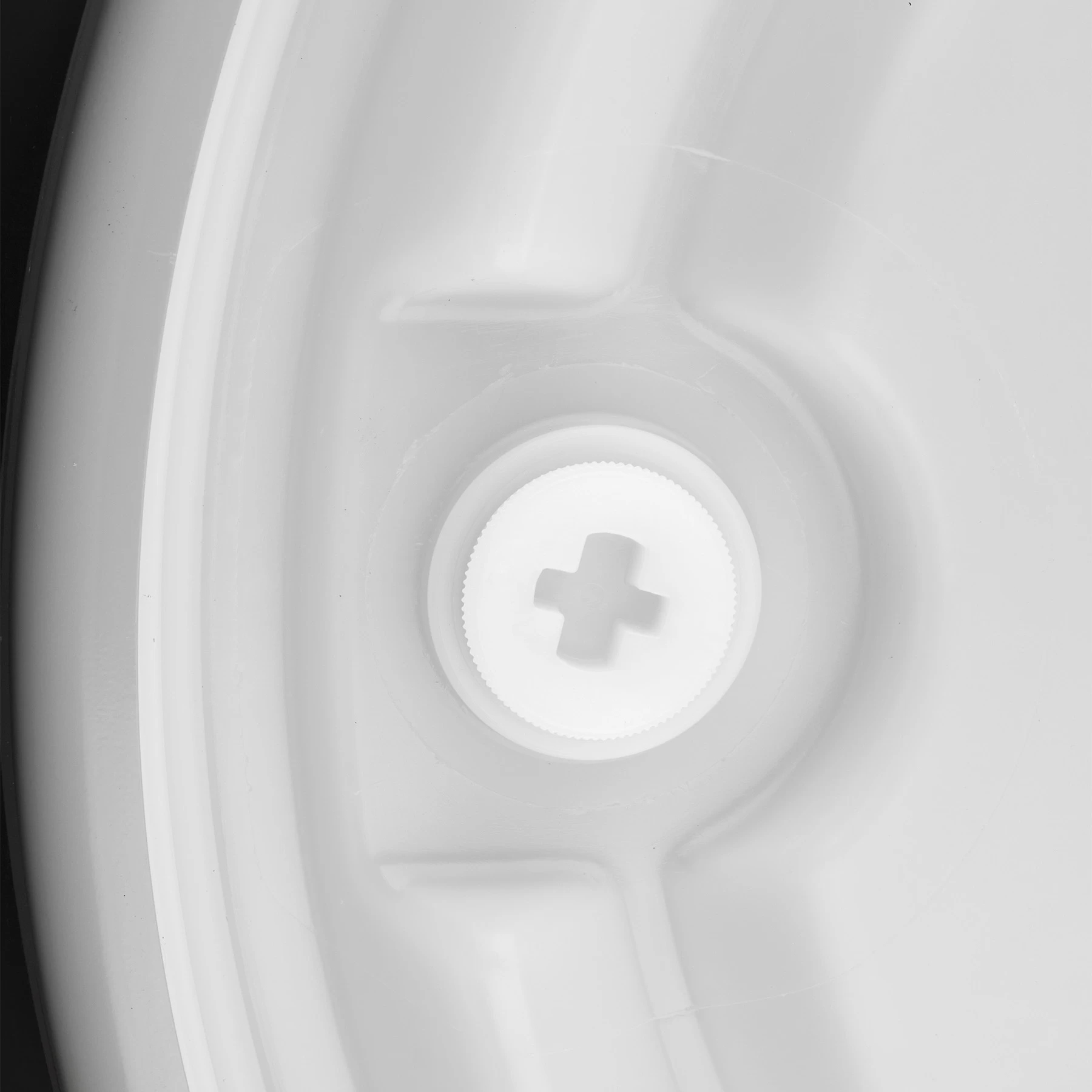 57 Gallon Black Plastic Drum, UN Rated, 2" & 3/4" Fittings, Cover W/Lever Lock Ring - Image 3