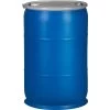 57 Gallon Blue Plastic Drum, UN Rated, 2" & 3/4" Fittings, Cover W/Lever Lock Ring Closure 2 57 Gallon Blue Plastic Drum, UN Rated, 2" & 3/4" Fittings, Cover W/Lever Lock Ring Closure -container 57 gallon blue open head plastic drum un rated 2 22 and 3 4 22 fittings cover with lever lock ring closure 56w54b 1
