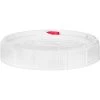 3.5-6.5 Gallon Slotted White Threaded Plastic Pail Lid, Life Latch, UN Rated -container 57w5nl 1