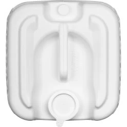 7 Gallon (27L) White Plastic Tight Head Container, 70mm, Closed Vent Stem -container 57w7tw 4 1