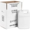 2.5 Gallon White HDPE Plastic F-Style Bottle, 63mm 63-445, 2x1 White Reshipper Box, UN4G/Y27.0/S -container 57wcsw 1