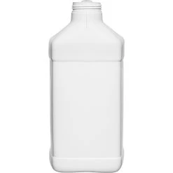 2.5 Gallon White HDPE Plastic F-Style Bottle, 63mm 63-445, 2x1 White Reshipper Box, UN4G/Y27.0/S -container 57wcsw 4