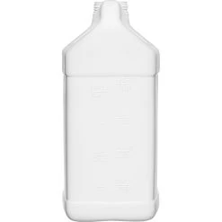 2.5 Gallon White HDPE Plastic F-Style Bottle, 63mm 63-445, 2x1 White Reshipper Box, UN4G/Y27.0/S -container 57wcsw 5