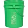 5 Gallon Green Plastic Pail W/Metal Handle, UN Rated (P6 Series) -container 57wm5g 1 2