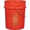 5 Gallon Red Plastic Pail With Metal Handle, UN Rated (P6 Series) -container 57wm5r 1 2